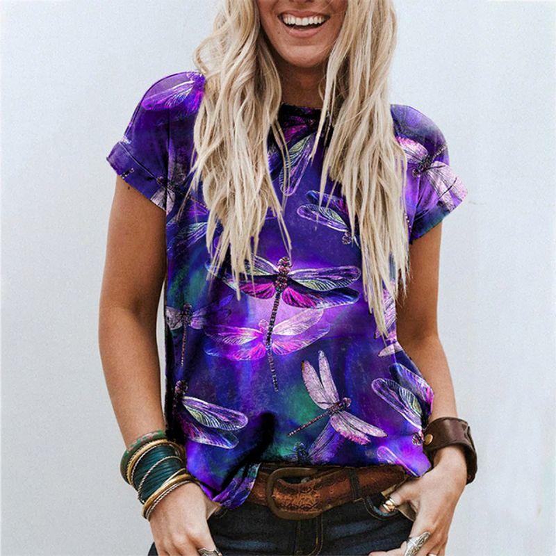 

3D Digital Printing Short-Sleeve V-neck 3D Digital Print Short Sleeve V Neck JL2232602 S