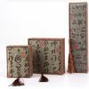 Multicolor Brocade Tassel Gift Box – Brown, Green, Red, Blue, Wave Design Series