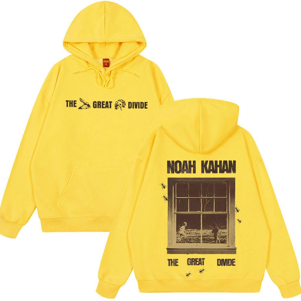 Noah Kahan The Great Divide Tour Grafik Hoodie Herren Damen Mode Pullover Locker Lässig Hip-Hop Hohe Qualität Sweatshirts