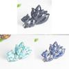 Ninetails Fox Crystal Resin Sculpture With Natural Gemstones For House Office Tabletop Ornament