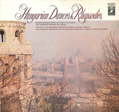 LP Skiva ROYAL PHILHARMONIC ORCHESTRA, RAFAE - Brahms, Liszt Ungerska Danser & Rh AA8845 EMI/ANGEL Japan Klassisk Begagnad