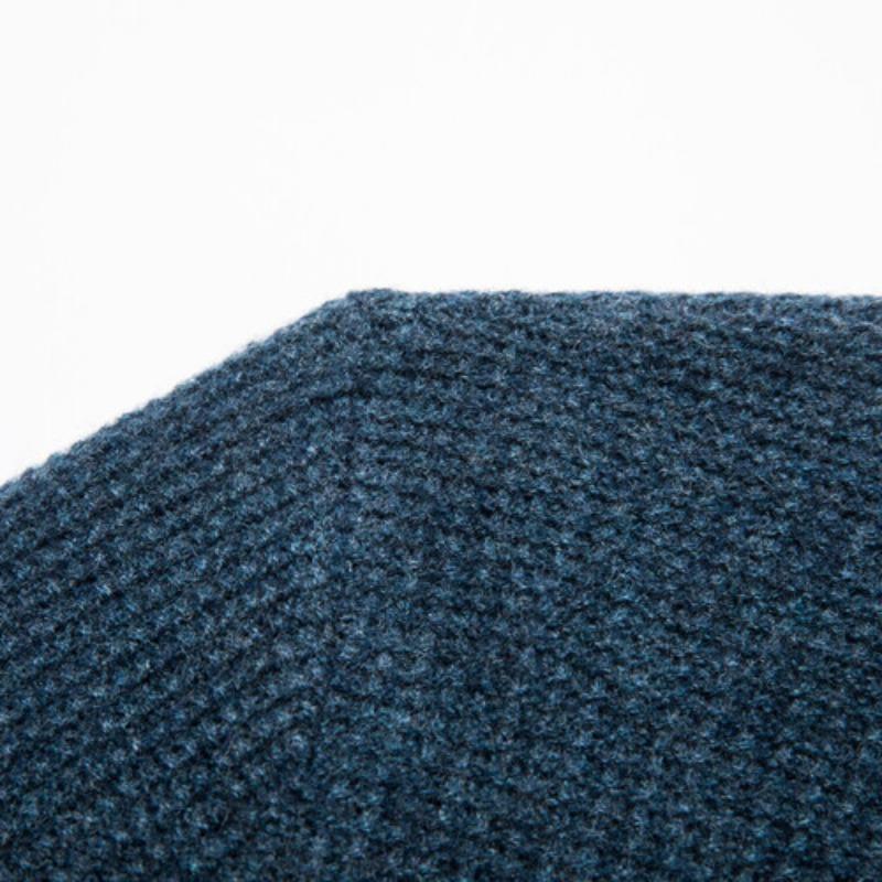 Pullover Herren Herbst und Winter Halbhochgeschlossener Wollpullover Business Freizeit Verdickter warmer Nadelpullover Bottoming Top