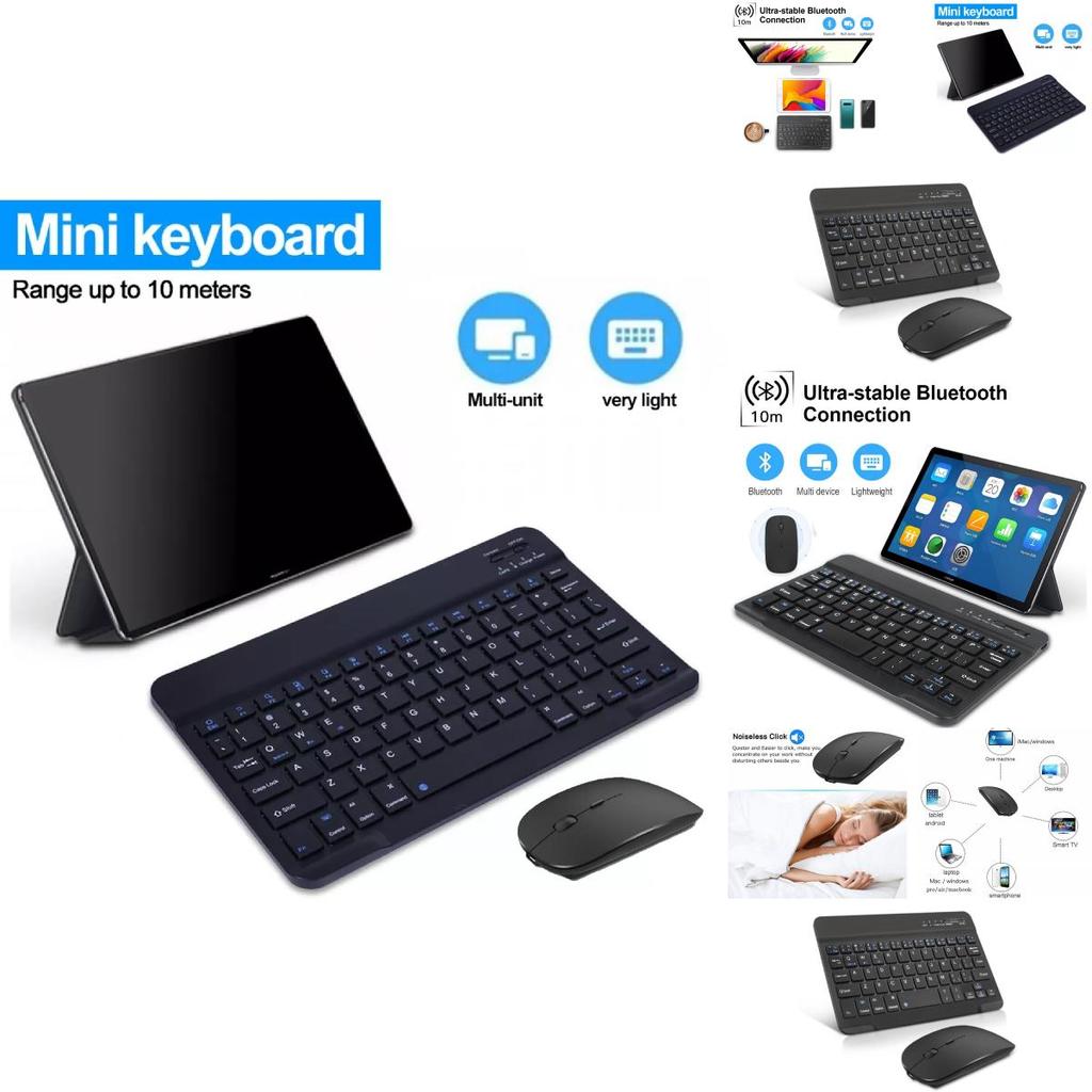 Wireless Bluetooth Keyboard And Mouse Set With Multilingual Support For Arabic Spanish French And Russian Devices