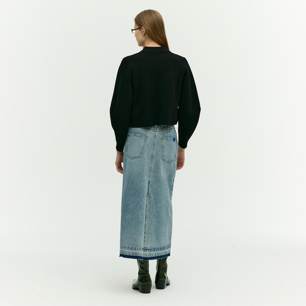 Ibiem A-Line Fit Denim Skirt Emp3Dsk010