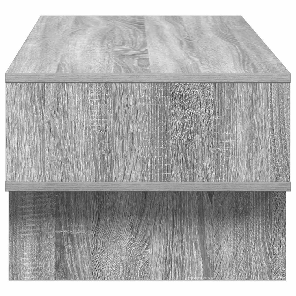 Coffee Table Sonoma Grey 100 X 46 X 35 Cm Engineered Wood