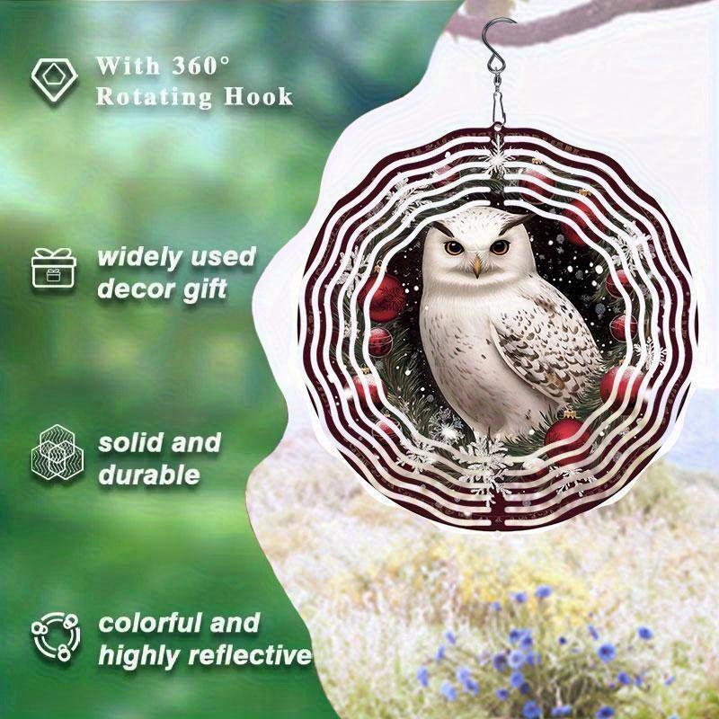 Carrillón de viento colgante de 10 pulgadas con gancho de 360 grados para decoración de jardín de balcón Primavera Verano Decoración exterior