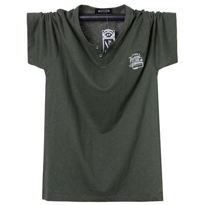 Camiseta de Verano para Hombre Camiseta de Cuello Redondo Algodón Hombre Camisetas Grandes Transpirable Ajuste Delgado Camiseta Hombre Cómoda Oversize 5XL 6XL