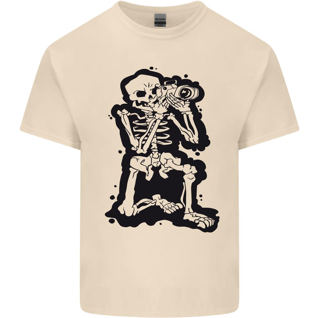 A Skeleton Photographer Photography Unisexs Light Cotton TShirt