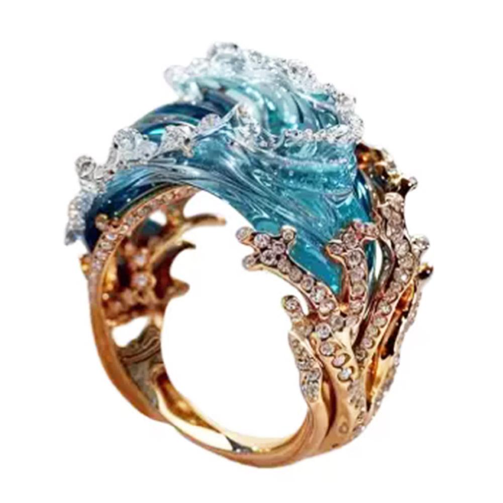 Ocean's Oath Jewelry Set, Adjustable Ocean Wave Necklace Earring, Inspirational Packs, Theme Su B8W1