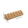 Bamboo and Wood Desktop Organizer Easy to Clean Cosmetics Storage Shelf