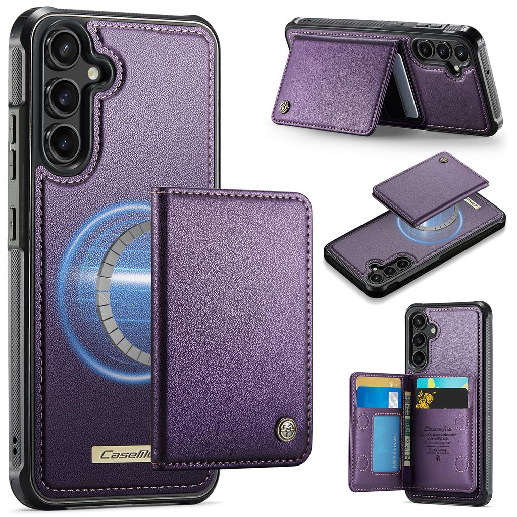 For Samsung Galaxy A54 5G Magnetic Case CASEME ME80 Series Leather PC TPU Phone Cover with Detachable Wallet