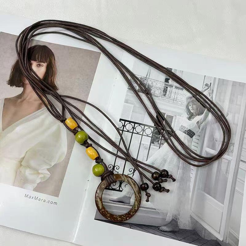 Women's Bohemian Beaded Waist Belt - Woven Waist Chain Accessory for Dresses