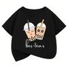 Kawaii Tea Design Cartoon T Shirts Short Sleeve Kids Children's T-shirt Boys Girls Summer Spring Casual Top Tee Shirt