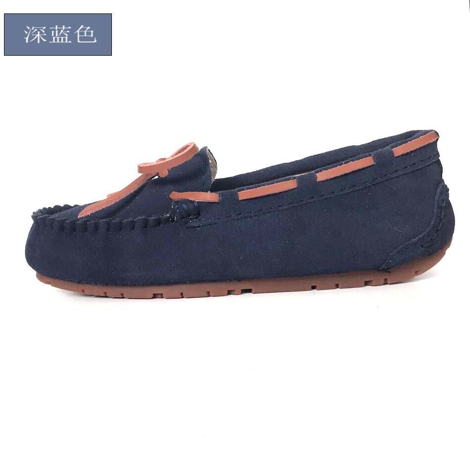 

Doudou shoes women s new spring and autumn single shoes leather soft sole summer casual non-slip pregnant women mother flat shoes 43 темно-синий