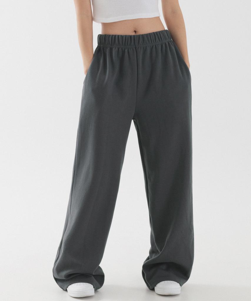 PIANER Relaxed Wide Long Sweatpants (Charcoal)