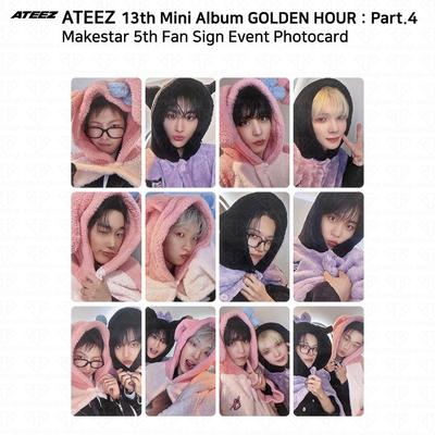 13. Mini Album Golden Hour Pt.4 MakeStar 5. Photocard z Fan Sign