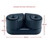 Black Composite 2 Row Ball Bearing Cam Cleat Marine Boat Fast Entry Rope Cam Cleat Wire Fairlead Sailing Sailboat Yacht