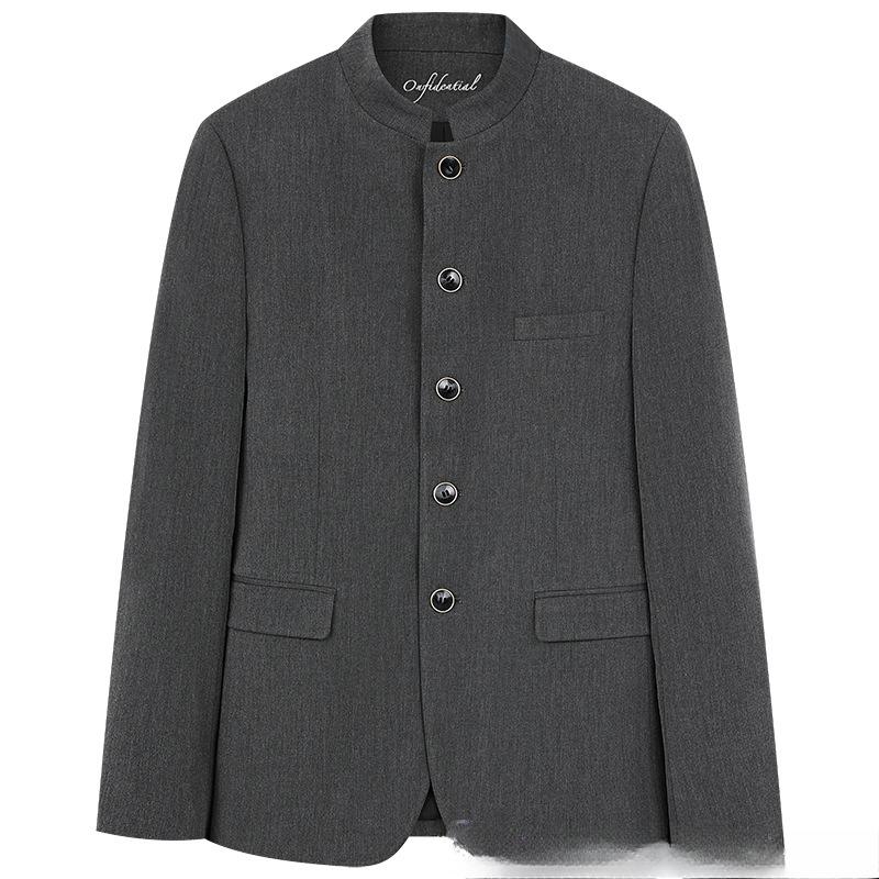 Čínský oblek Mao Pánská bunda pro mládež Oblek Tang Vystupovací oblek Oblek Ruffian Pohledný Slim-fit Malý oblek Top