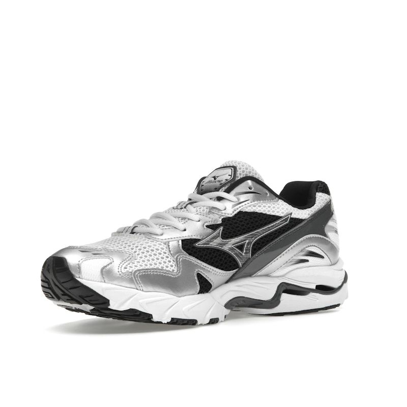 Mizuno Wave Rider 10 White Silver Black Men Sneakers D1GA210405