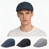 Unisex Summer Retro Beret Hat Hollow Mesh Breathable Front Hat Flat Sun Cap for Men Women Outdoor Casual Travel Golf Fishing Cap