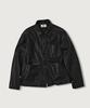 MOOD INSIDE WOMAN Vtg Leather Chore Jacket_Black