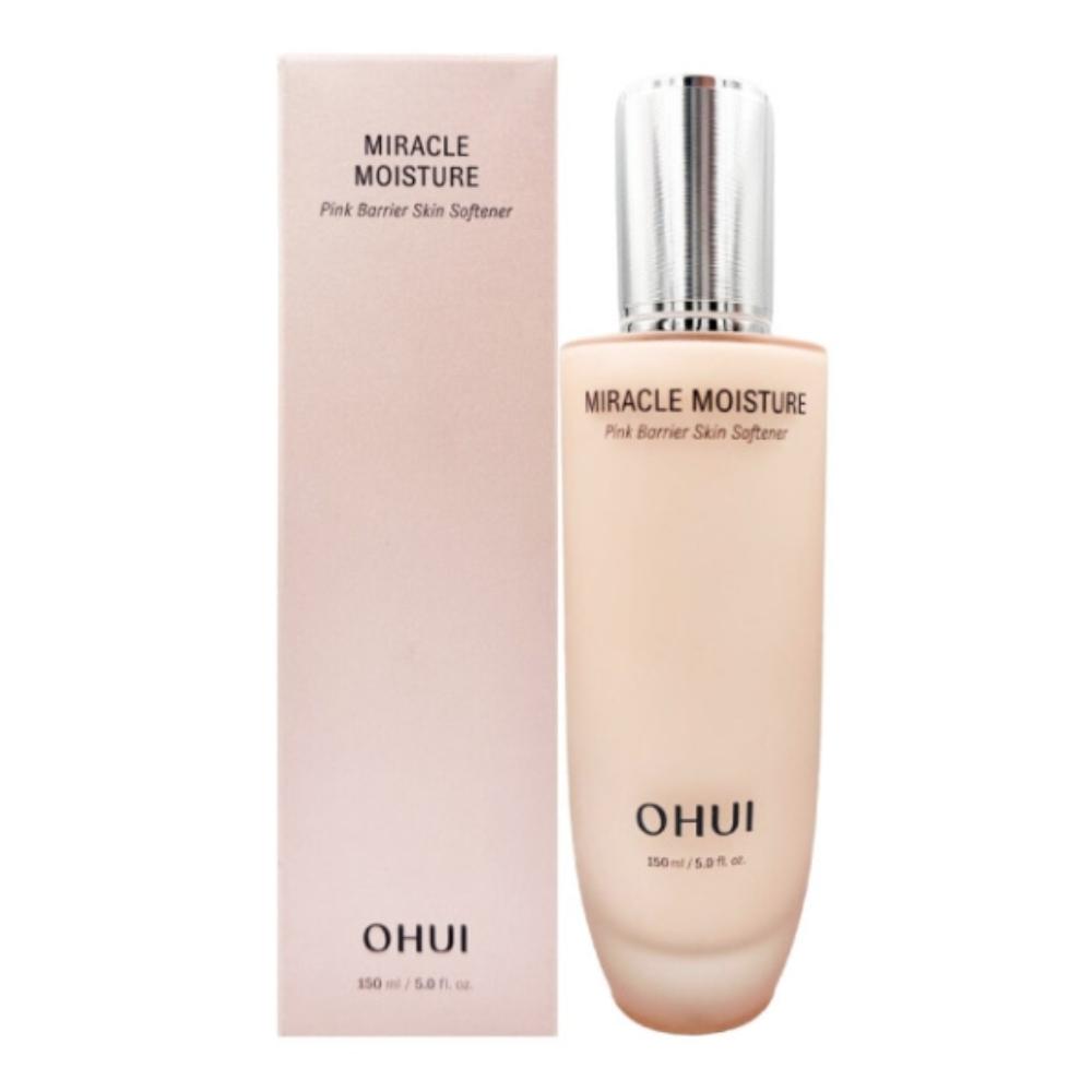 Ohui Miracle Moisture Pink Barrier Skin Softener 150ml – Nawilżający i Łagodzący Tonik do Skóry Wrażliwej, Koreańska Pielęgnacja Skóry ze Wsparciem Bariery Skórnej