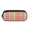 Pencil Pouch Portable PU Leather with Inner Mesh Pocket for Compact Travel Storage for Students Office Business Trips