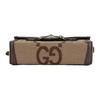 Gucci Horsebit 1955 Gold Horsebit Oversized Double G Magnetic Closure Canvas And Leather Trimmed Box Bag Shoulder Crossbody Mini 699296-UKMBG-2572