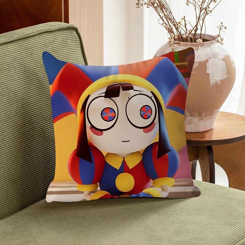 

A-удивительный Цифровой Цирк 45*45см Наволочка Чехол для подушки Декор Наволочка Домашняя наволочка Для диванной подушки 16x16Inch