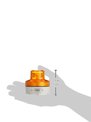 Nichido Industries Battery-Powered LED Rotating Light, Nico UFO, Yellow, Always On, NU-AY
