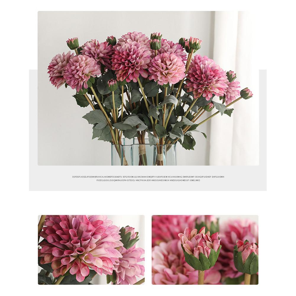 Buy Wedding Artificial Flowers 47cm Artificial Bouquet Chrysanthemum at