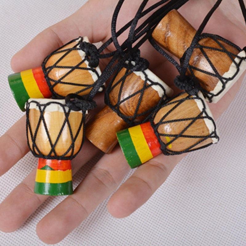 Wooden Classic Jambe Drummer MINI Djembe Percussion African Hand Drum Bongo Gift