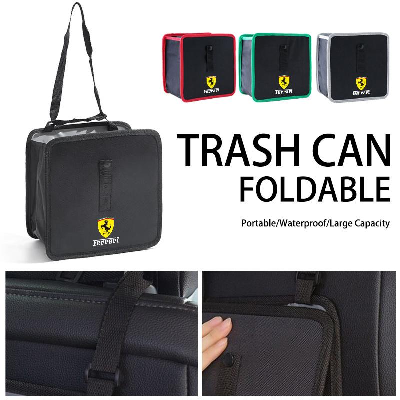 Foldable Car Trash Can Hanging Waterproof Leakproof Trash Can Storage Bag For Ferrari 308 GT4 328 GTB GTS F355 360 Modena F430 TH6