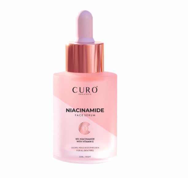 CURO Niacinamide Face Serum with Vitamin E, 30ml
