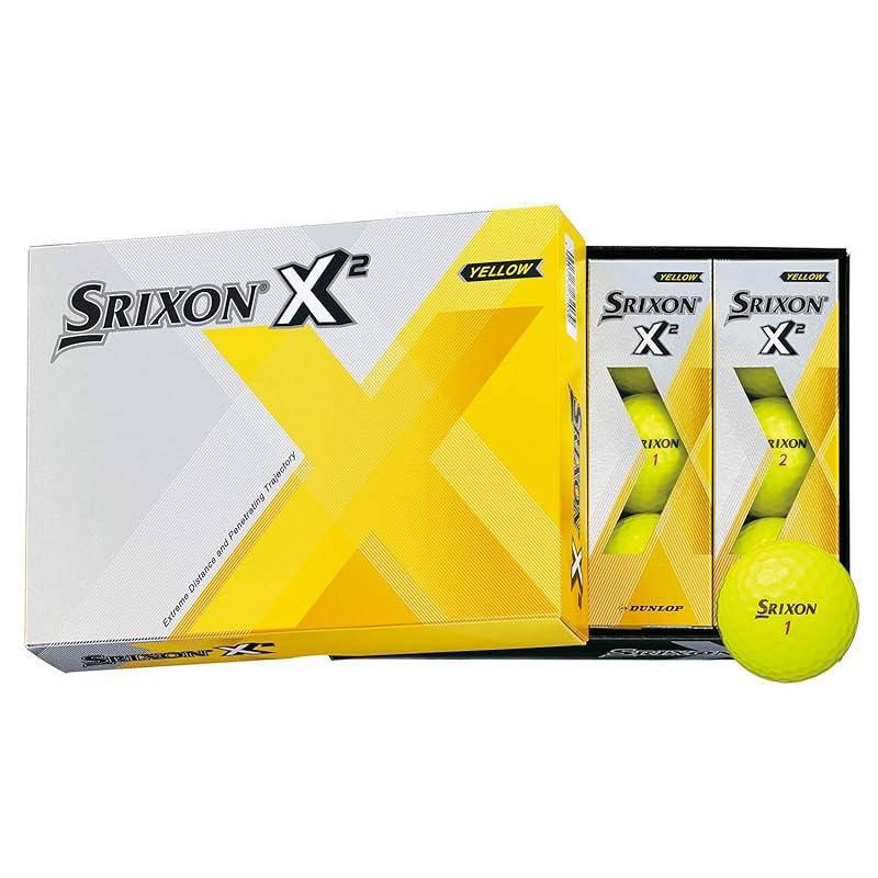 

DUNLOP golf ball Srixon X2 1 dozen (12 pieces) yellow