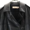 Tory Burch Sheep leather leather Double riders jacket 4 black Women Used