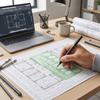 4Pcs Clear Circle Template Geometric Drawing Green Plastic Plastic Oval Stencil Multifunctional Reusable Technical Drawing Ruler