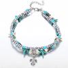 Bohemian Multi-layer Starfish Turtle Anklets For Women Vintage Elephant Owl Beads Chain On Leg Ankle Bracelet Beach Jewelry