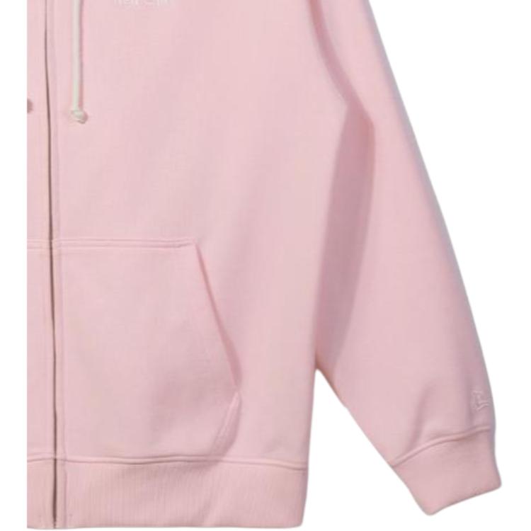 New Era Solid Color Letter Embroidery Zip Hoodie Unisex hoodies 13546529