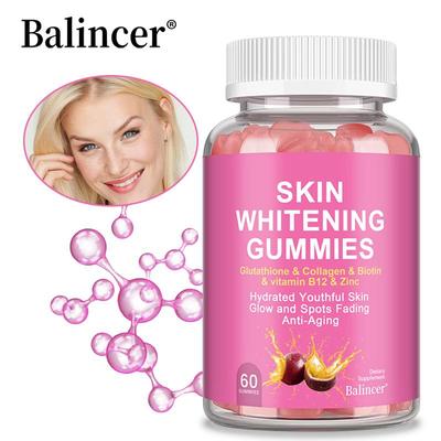 Balincer Gomas para Pele Saudável, Glutationa Colágeno Biotina, Ácido Hialurônico, Vitamina C Zinco, 60 gomas