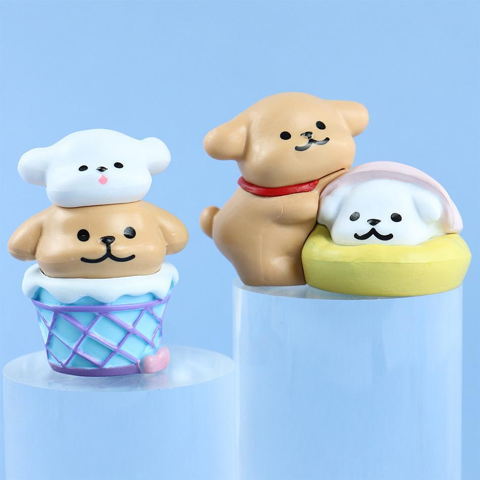 Dos Perritos Historia Caja Sorpresa Diario de Cachorro Juguete Cultural Figura Para Escritorio Relajación Misterio Regalo Creativo Para Niños Amigos