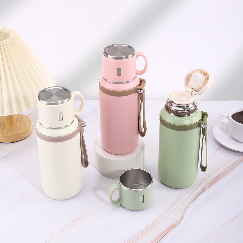316 Double-layer Vacuum Thermos Cup Tea Infuser 6-12 Hours Heat Preservation Large Capacity Portable Household Kettle Modern