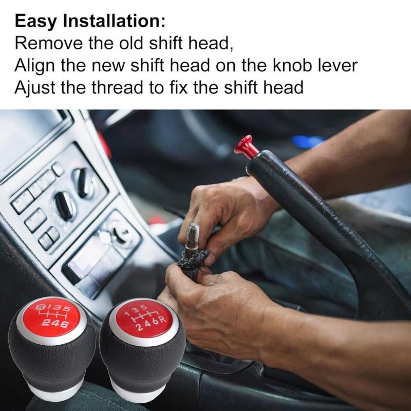 6 Speed Shifter Knob Replacement Car Shifter Knob Head Manual Transmission Gear Shifter Knob Automotive Accessory