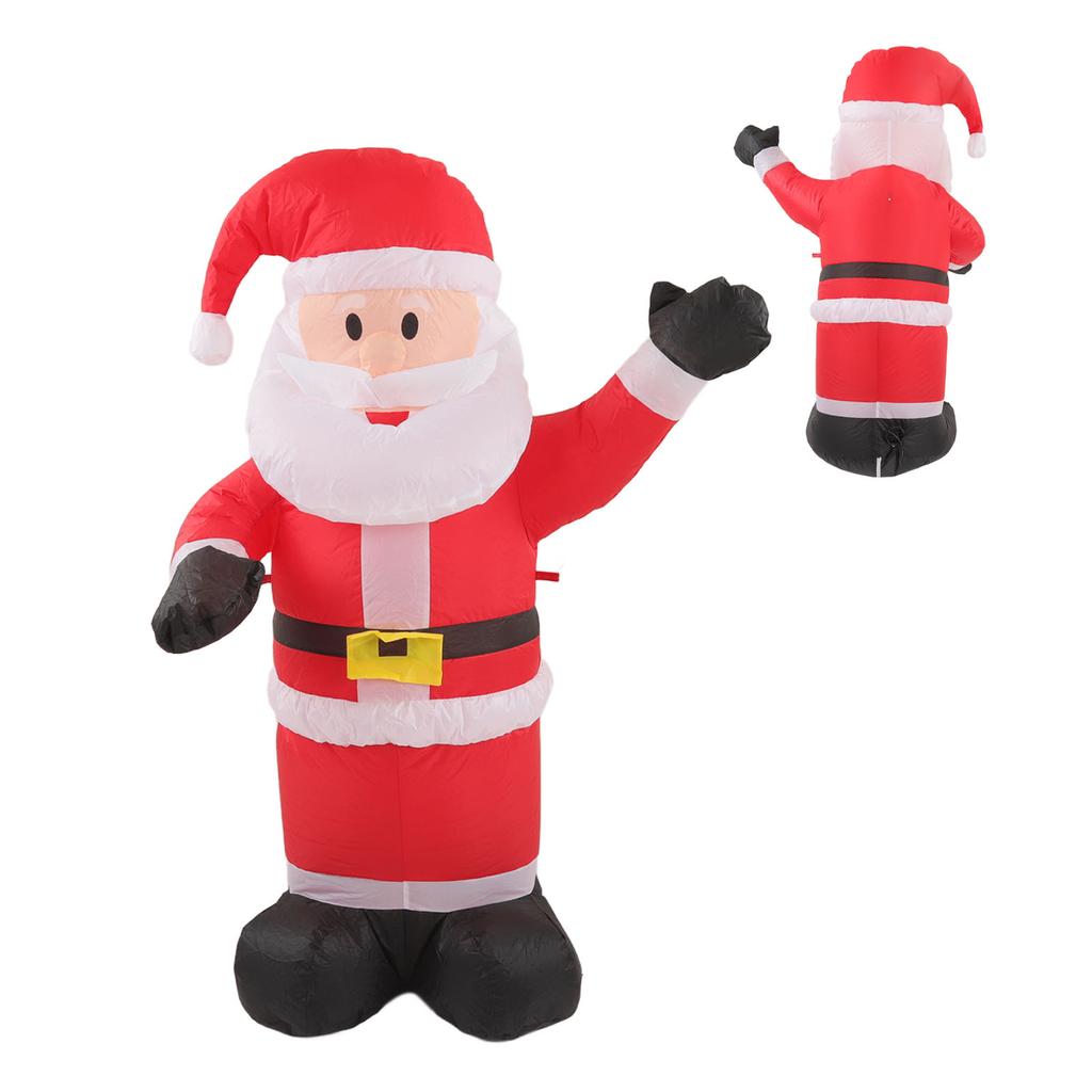 Christmas Inflatable Santa Waterproof Tear Resistance Inflatable Santa Decoration with LED Lights