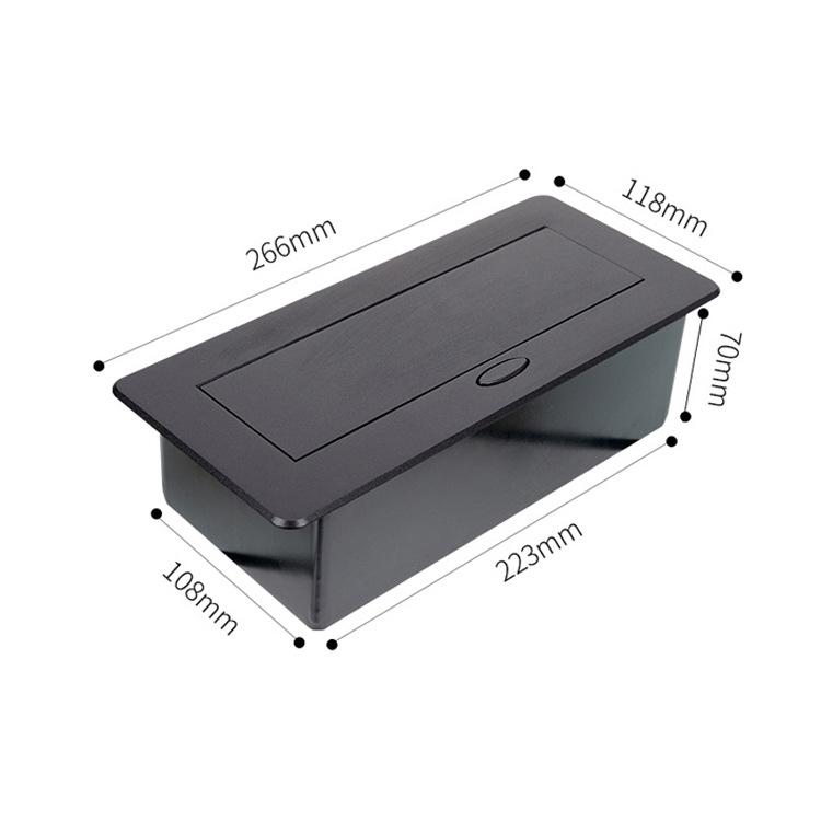 European Multi-functional Pop-up Desktop Power Strip with USB and Network Socket