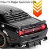1:32 Scale Challenger SRT Hellcat Police Car Toy Model Alloy Diecast Pull Back Sound Light Sport Cars Models Hobby Ornament Gift