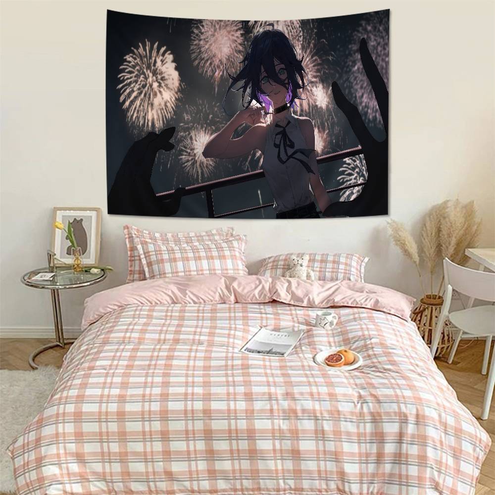 Chainsaw Man The Movie Reze Arc Colorful Tapestry Wall Hanging Cheap Hippie Wall Hanging Bohemian Wall Tapestries Mandala