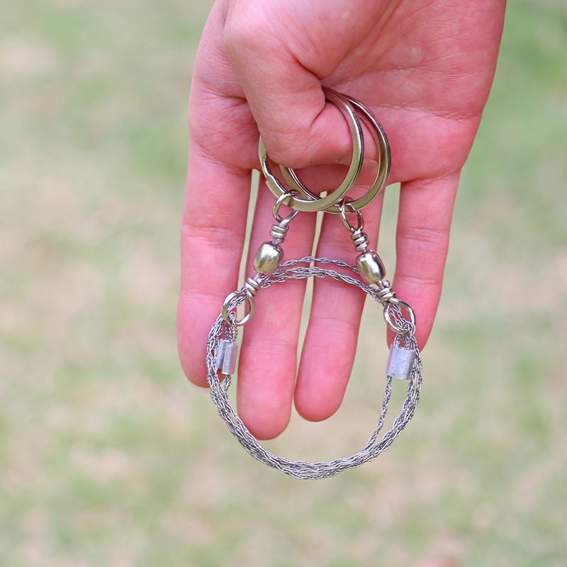 Compact Stainless Steel Pocket Saw - Durable, Ideal For Camping, Hiking & Outdoor Survival, Handheld Wire Rope Cutting Tool