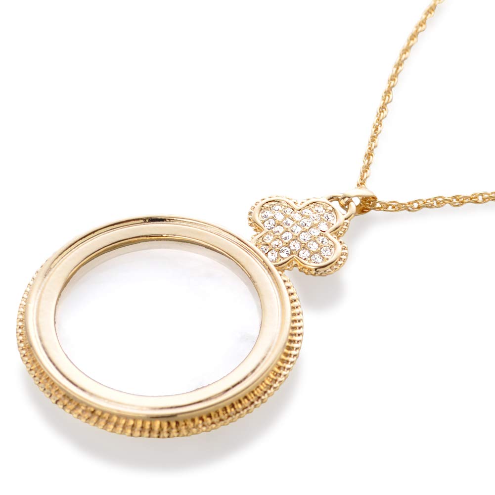 

Magnifying Glass Pendant Gift for Respect for the Aged and Stylish Long Made in [R-days Daikanyama] Necklace, Day, Mother s Day, More. Boxed. золотий