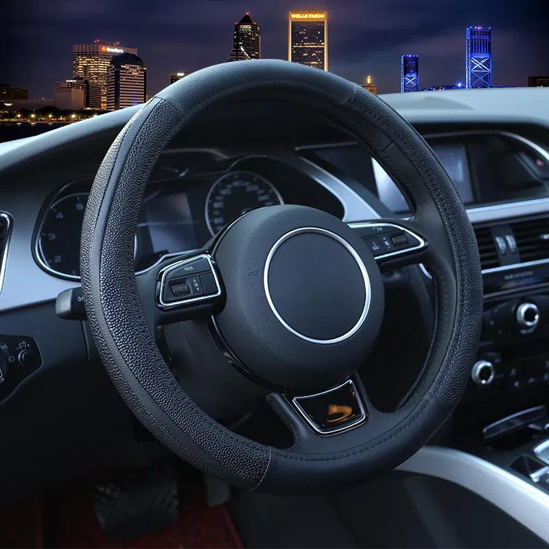 Para Honda Fit CITY Crider Crosstour VEZEL, Capa de Volante de Carro de Couro Geral para as Quatro Estações